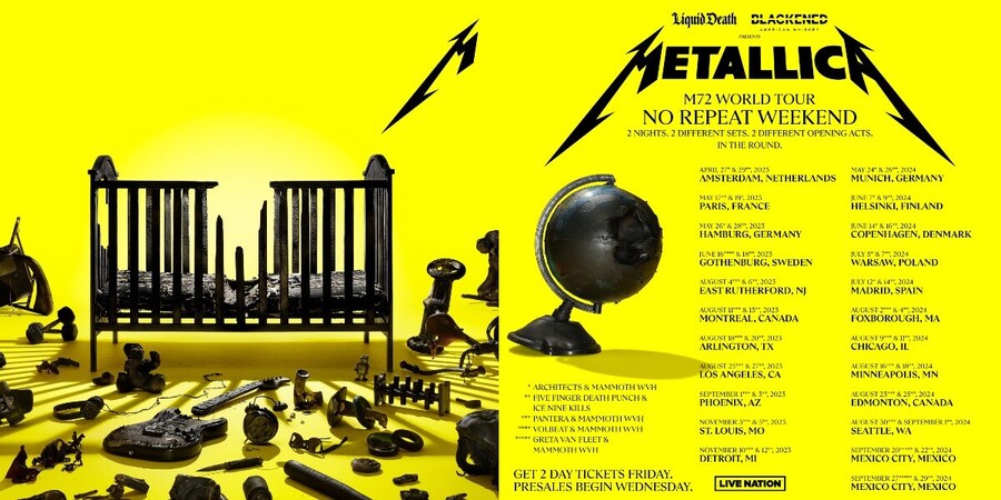 Metallica's 2023 tour dates
