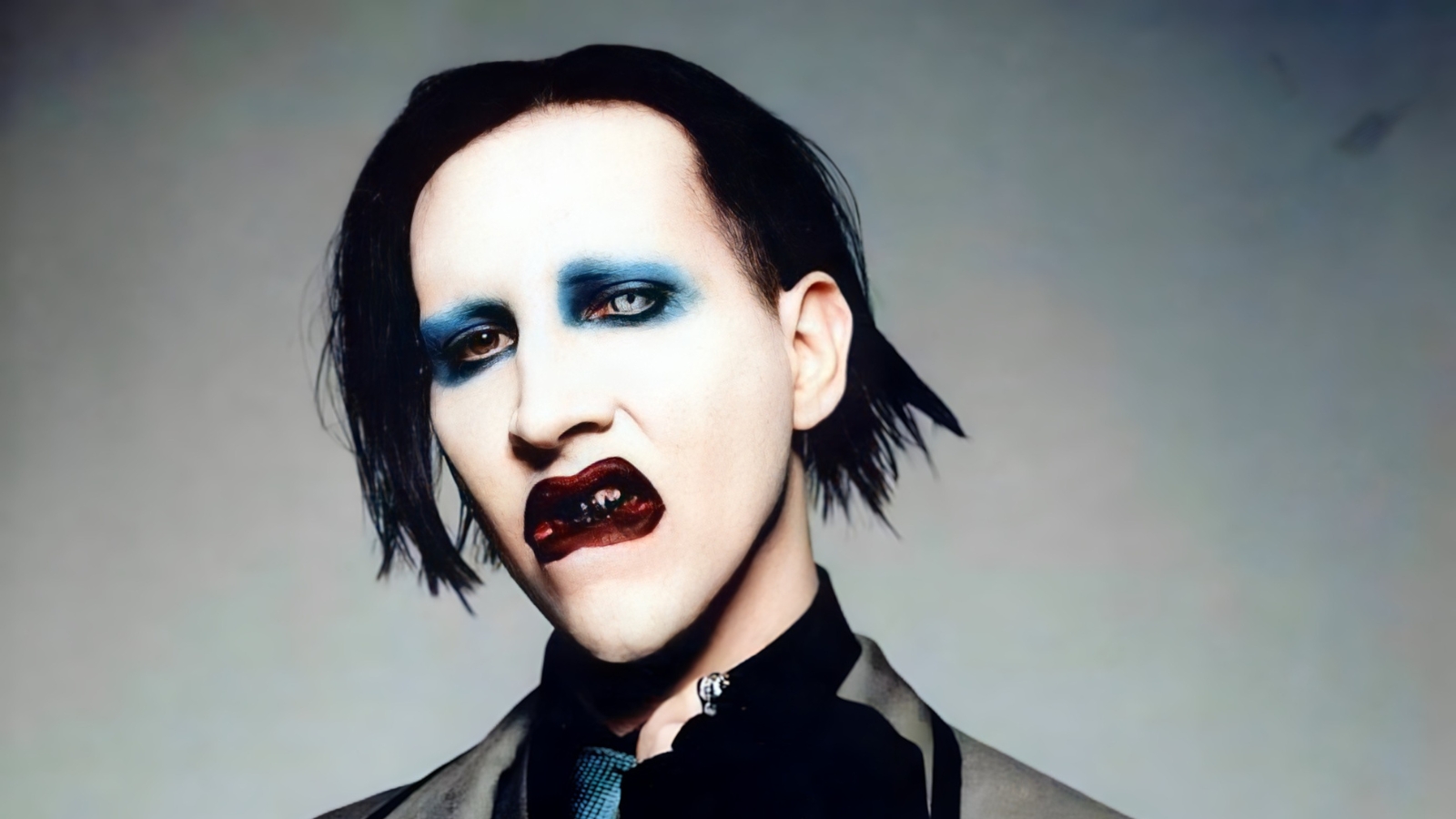 Marilyn Manson's Bodysuit and Contact Lenses